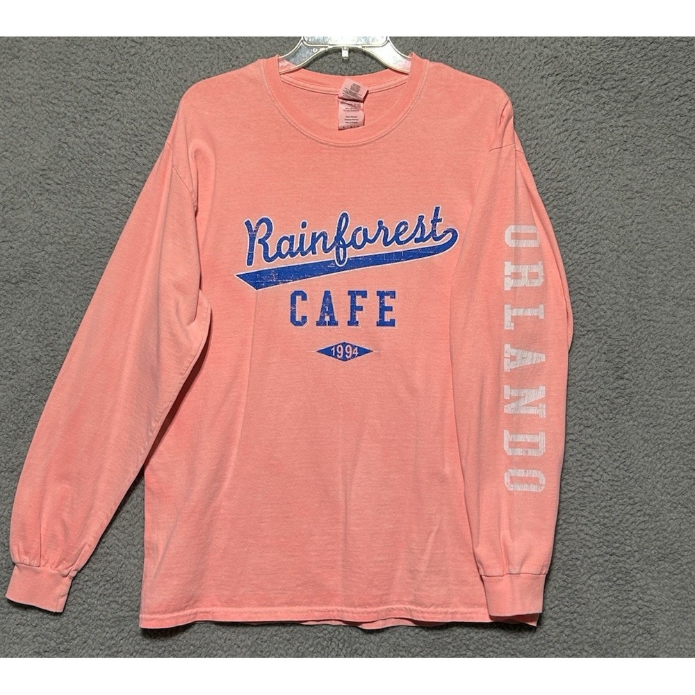 Rainforest Cafe 2017 Long Sleeve Shirt Disney World Orlando Sz Large